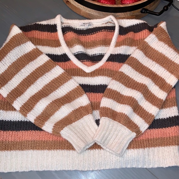 NWOT Madewell colorblock sweater in size small - Picture 4 of 5